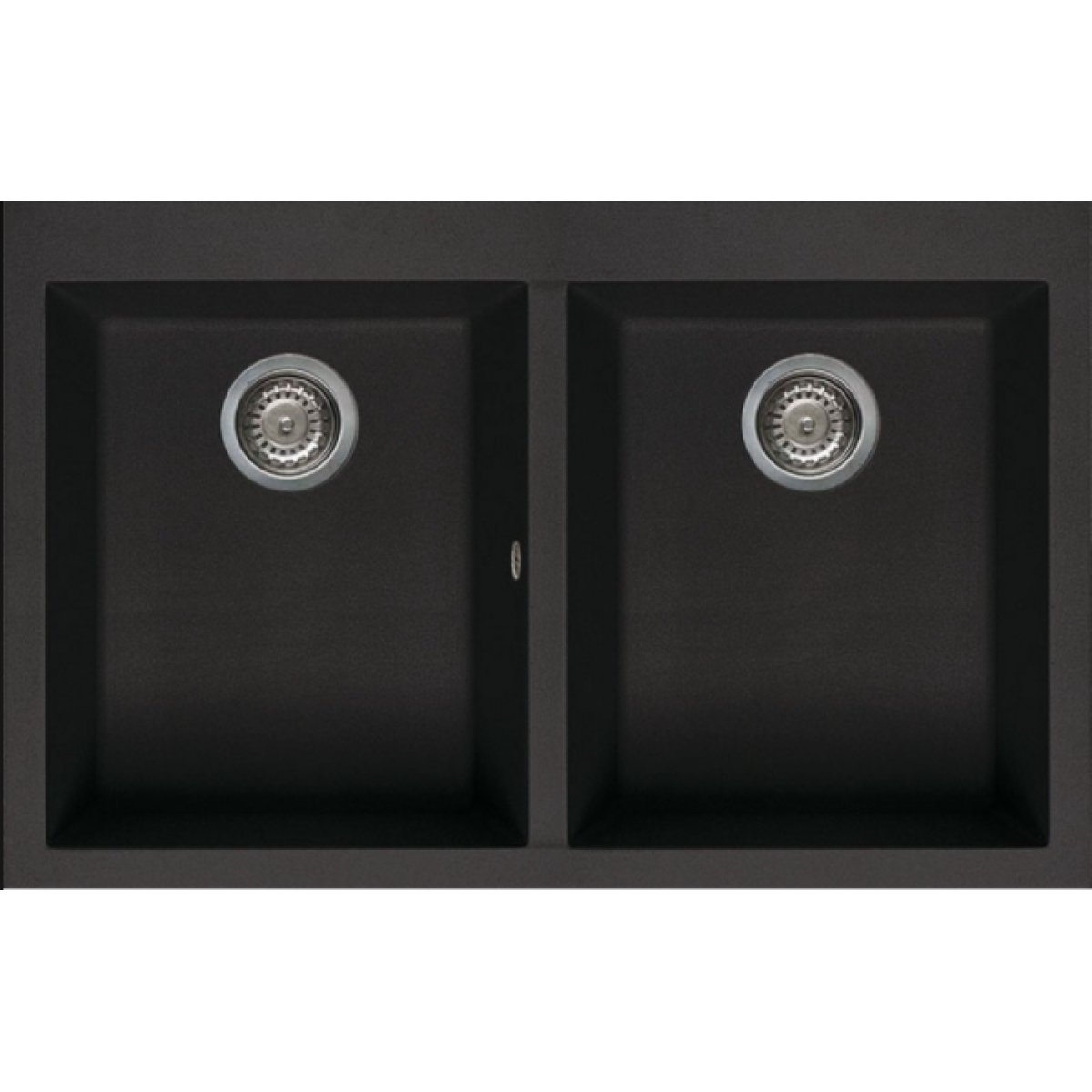 Elleci QUADRA350T 花崗岩廚房台上石盆 (黑色)